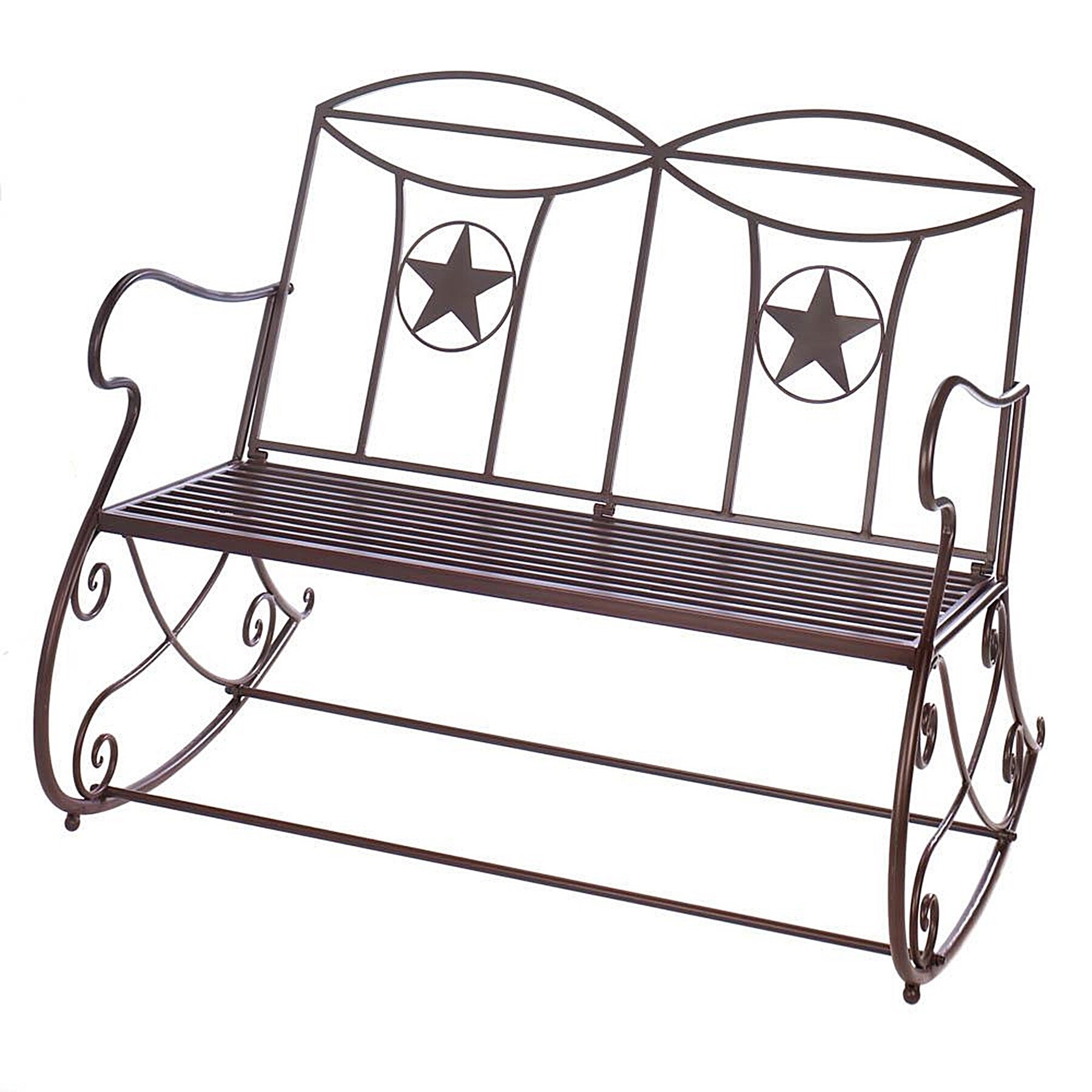 Shop Texas Style Garden Rocking Bench Free Shipping Today