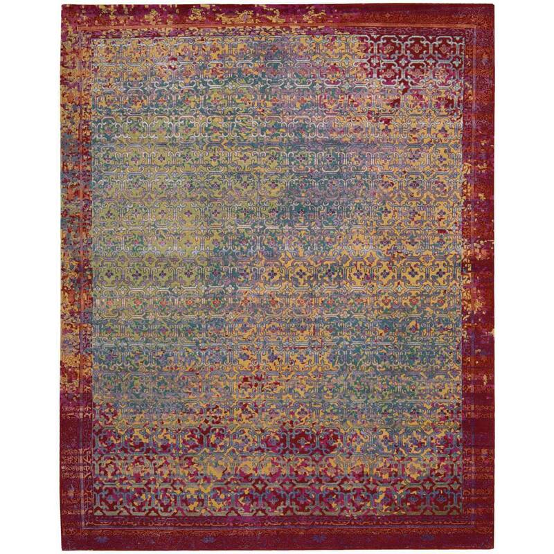 Nourison Silken Grandeur Area Rug - 8' 6" x 11' 6" - Multi - Rectangle