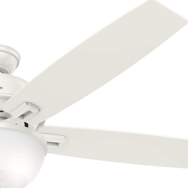 Shop Hunter Fan Donegan Collection 60 Inch Fresh White 5 Blade