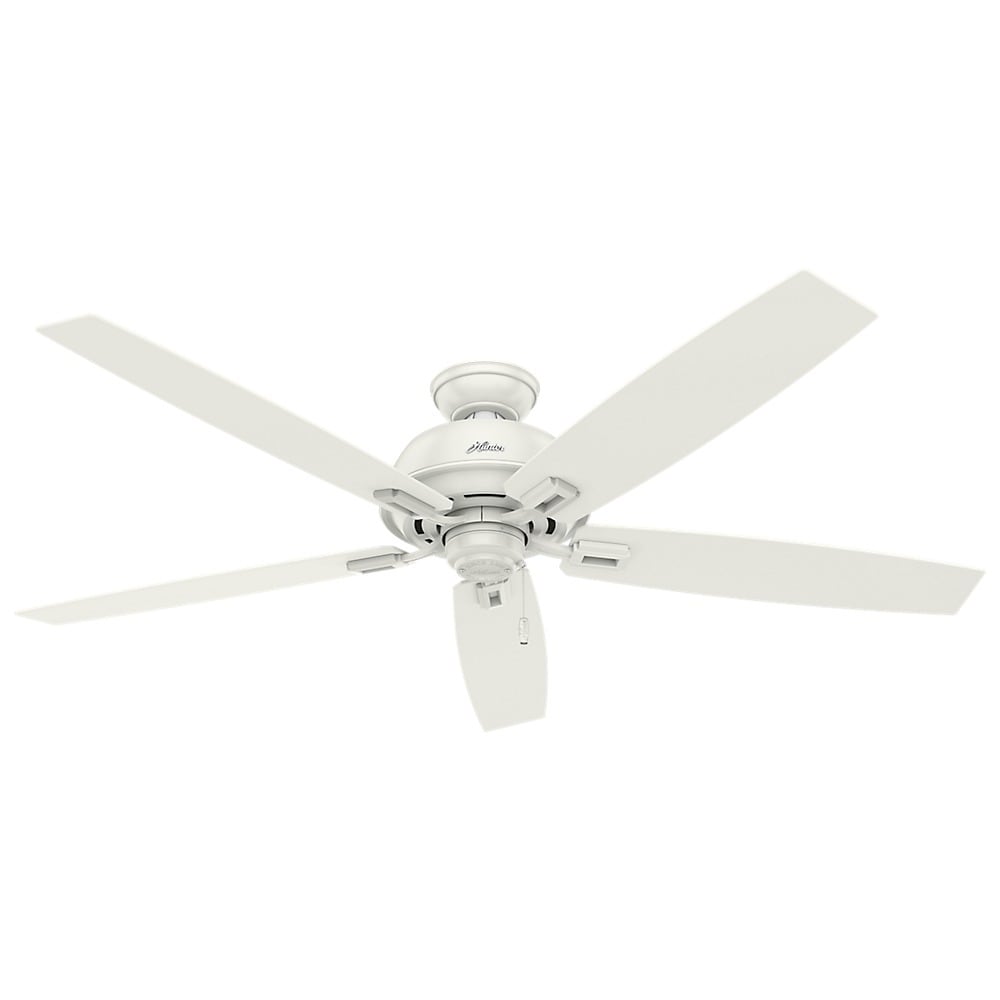 Hunter Fan Donegan Collection 60 Inch Fresh White 5 Blade Ceiling Fan With Reversible Blades