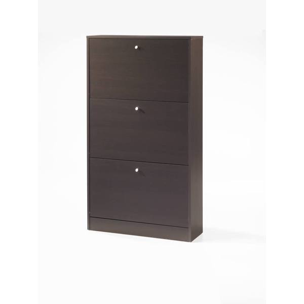 Shop Tvilum Bright 3 Drawer Shoe Cabinet Free Shipping Today