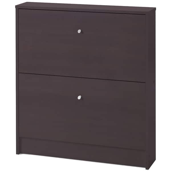 Shop Bright 2 Drawer Shoe Cabinet Overstock 11860014