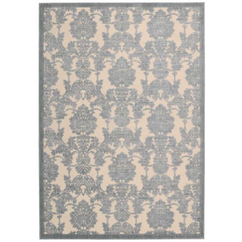 Nourison Graphic Illusions Traditional Vintage Hi Low Damask Area Rug