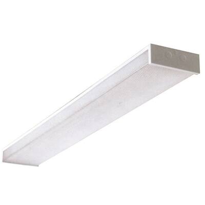 AA Warehousing White Acrylic and Steel 48-inch Double-bulb Fluorescent Utility light