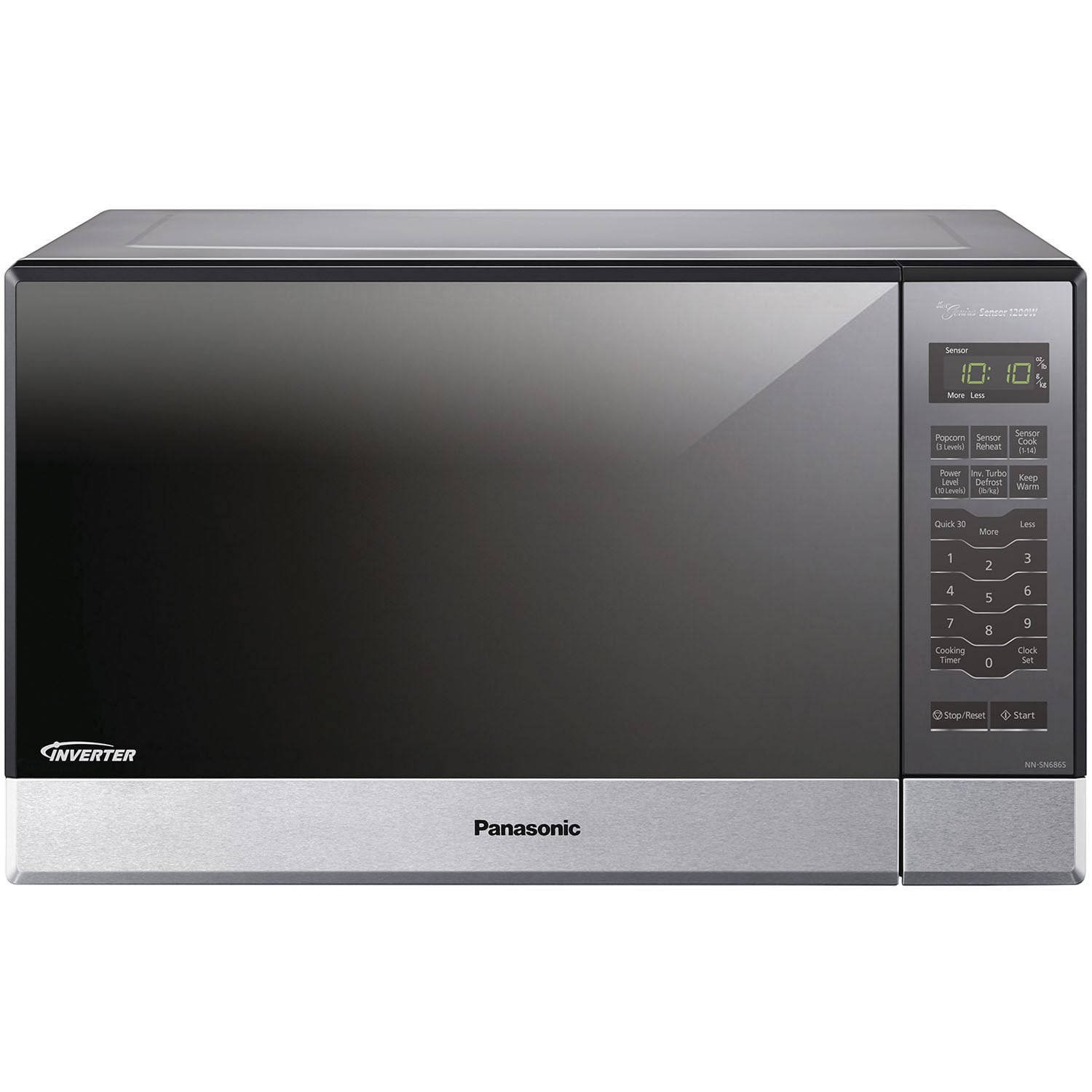 Panasonic Nn Sn686s 1 2cubic Ft 1200w Genius Sensor Microwave Oven Panasonic Nn Sn686s 1 2cubic Ft 1200w Genius Sensor Microwave Oven Inverter Tech