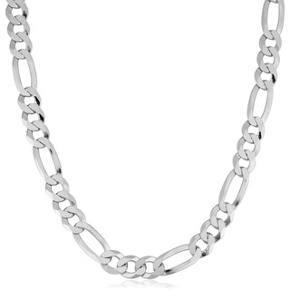 Best Birthday Gift Sterling Silver Rhodium-plated 2.25mm Figaro Chain Best Birthday Gift Sterling Silver Rhodium-plated 2.25mm Figaro Chain