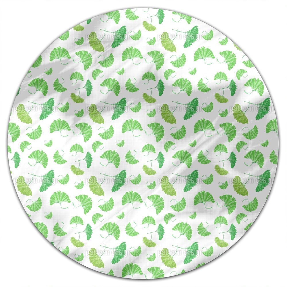 Ginkgo Leaves Round Tablecloth