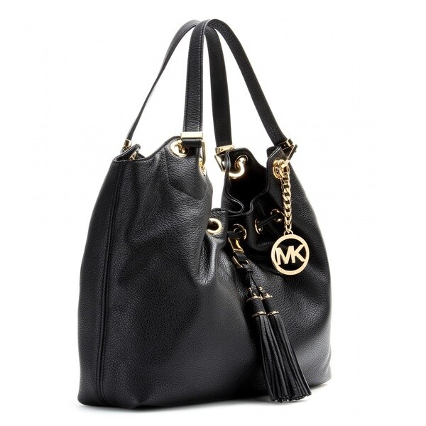 michael kors black shoulder tote