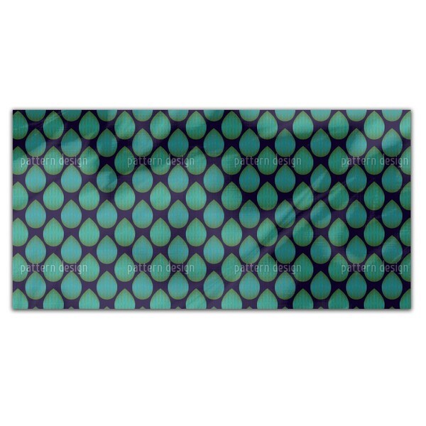 Metallic Rain Rectangle Tablecloth