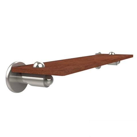 Allied Brass Soho Collection Clear Solid IPE Ironwood 22-inch Shelf