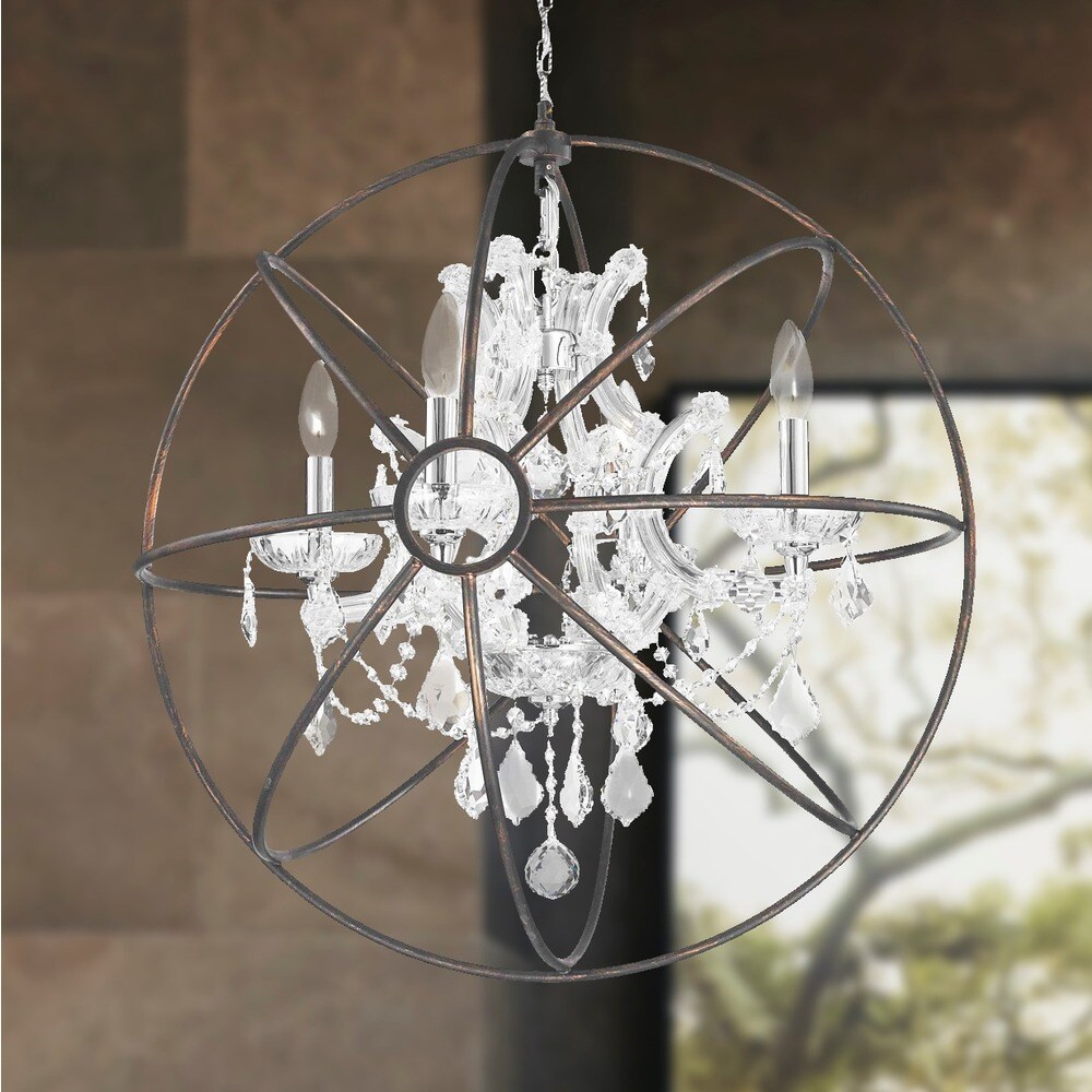 Ribbon 13 Light Crystal Chandelier, Chrome Ribbon 13 Light Crystal Chandelier, Chrome