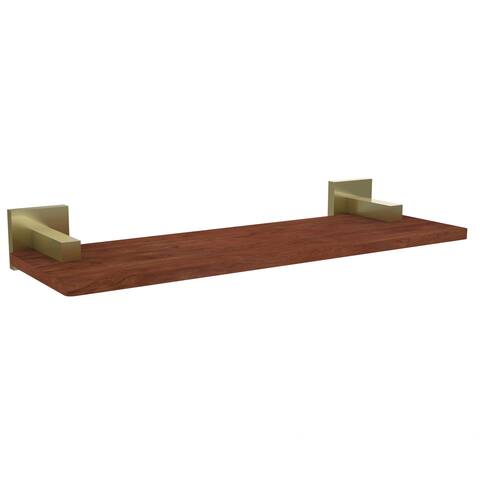 Allied Brass Montero Collection Clear Solid IPE Ironwood 16-inch Shelf