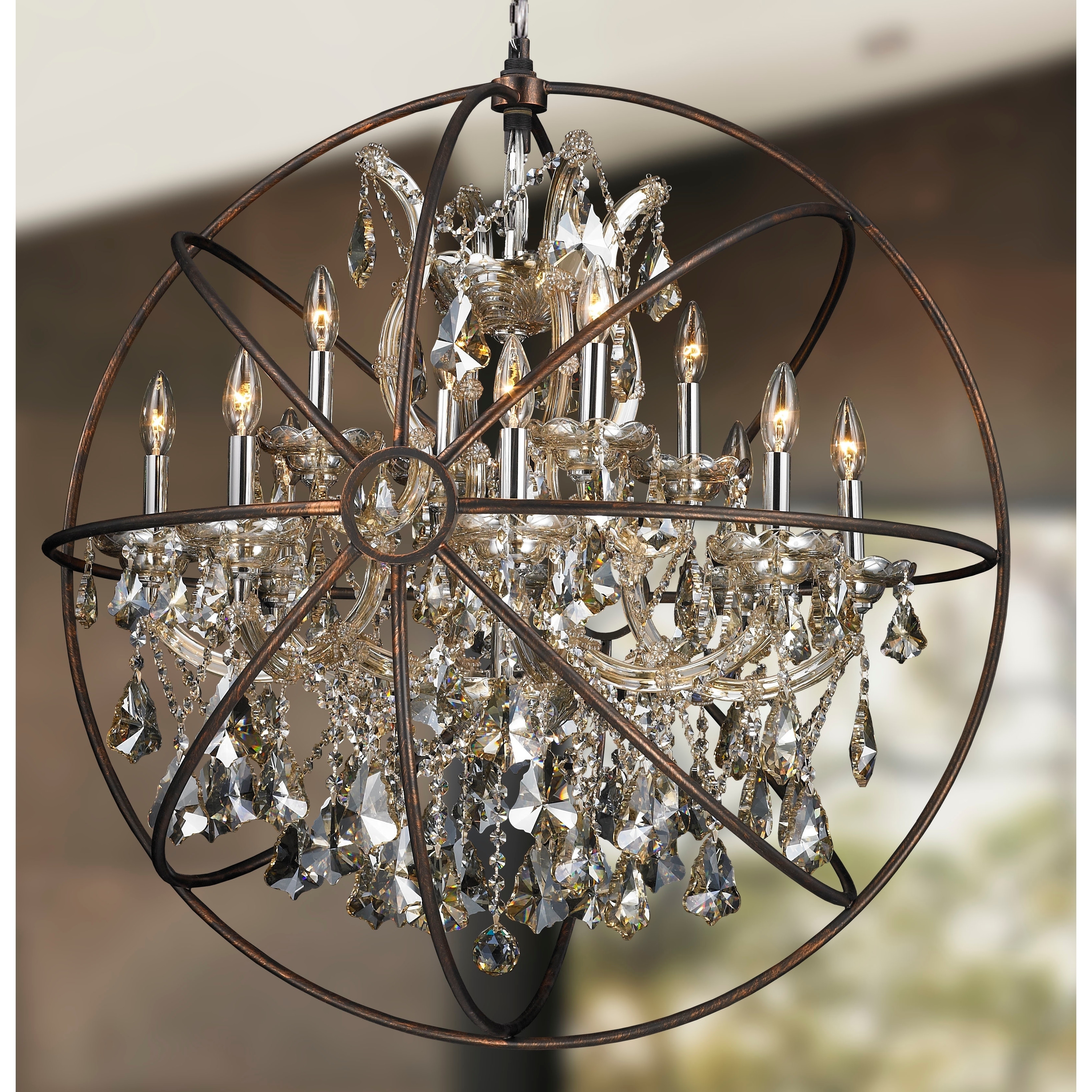 Orb crystal chandelier