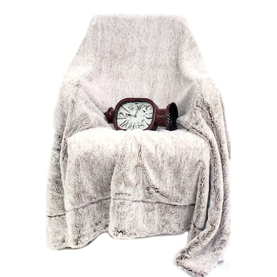 Luxury Soft Faux Fur Reversible Fleece Blanket