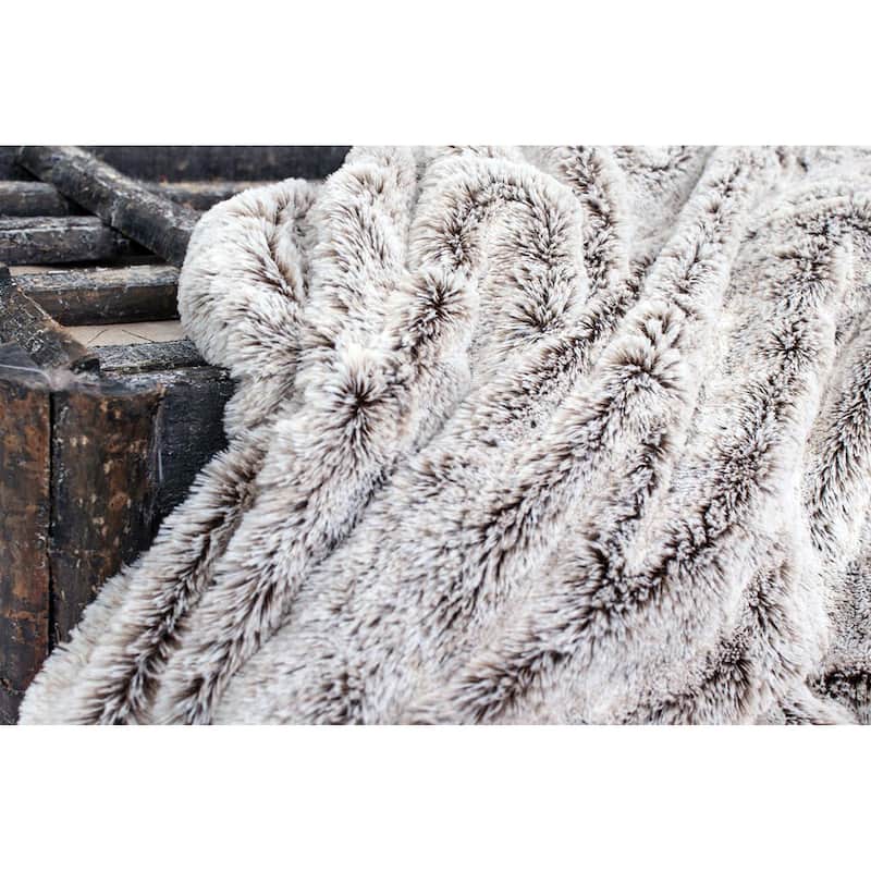 Luxury Soft Faux Fur Reversible Fleece Blanket