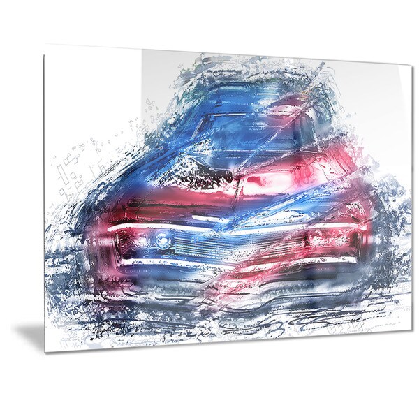 Designart Classic Low Rider Metal Wall Art