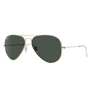 Ray-Ban RB3025 001/15 Aviator Classic Gold Frame Polarized Pink 58mm ...