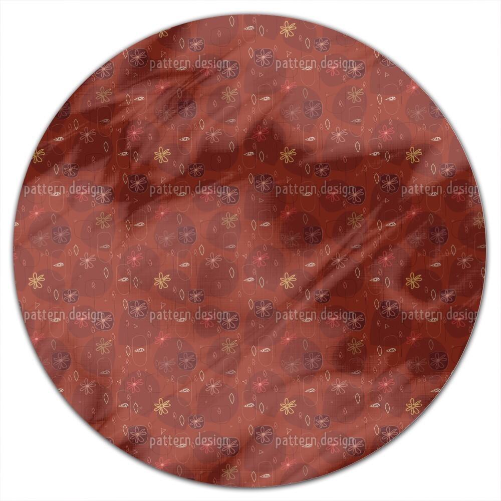 Party In Red Round Tablecloth