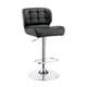 preview thumbnail 7 of 6, Furniture of America Beas Contemporary Faux Leather Swivel Bar Chair