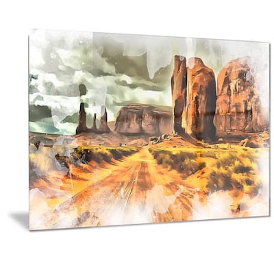 Designart 'Canyon de Chelly Metal Wall Art