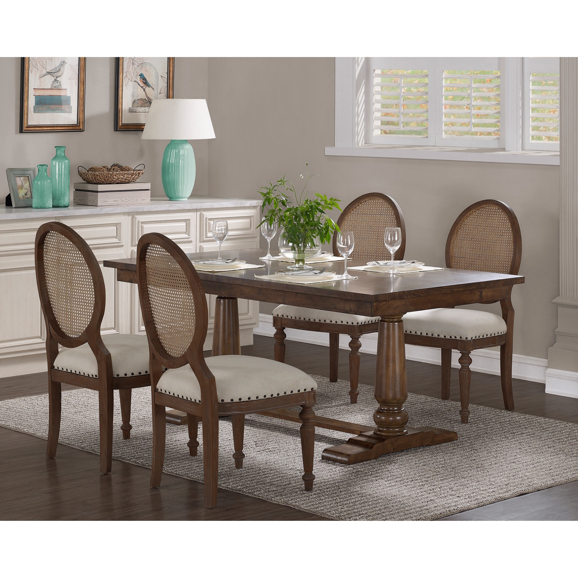 The Gray Barn Farmhouse Oak Pedestal Dining Table The Gray Barn Farmhouse Oak Pedestal Dining Table