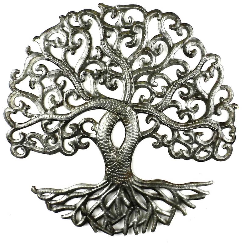 Handmade 14-inch Tree of Life Curly Branches (Haiti)