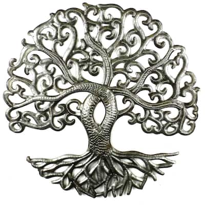 Handmade 14-inch Tree of Life Curly Branches (Haiti)