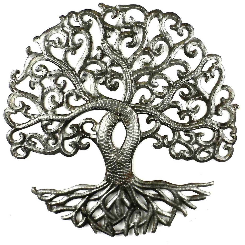 Handmade 14-inch Tree of Life Curly Branches (Haiti)