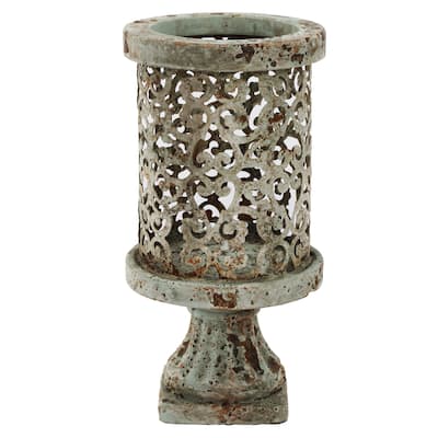 A&B Home Dawn White Medium Candle Holder