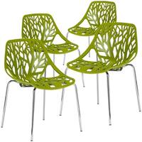 Poly and Bark Birds Nest Dining Chair (Set of 4)