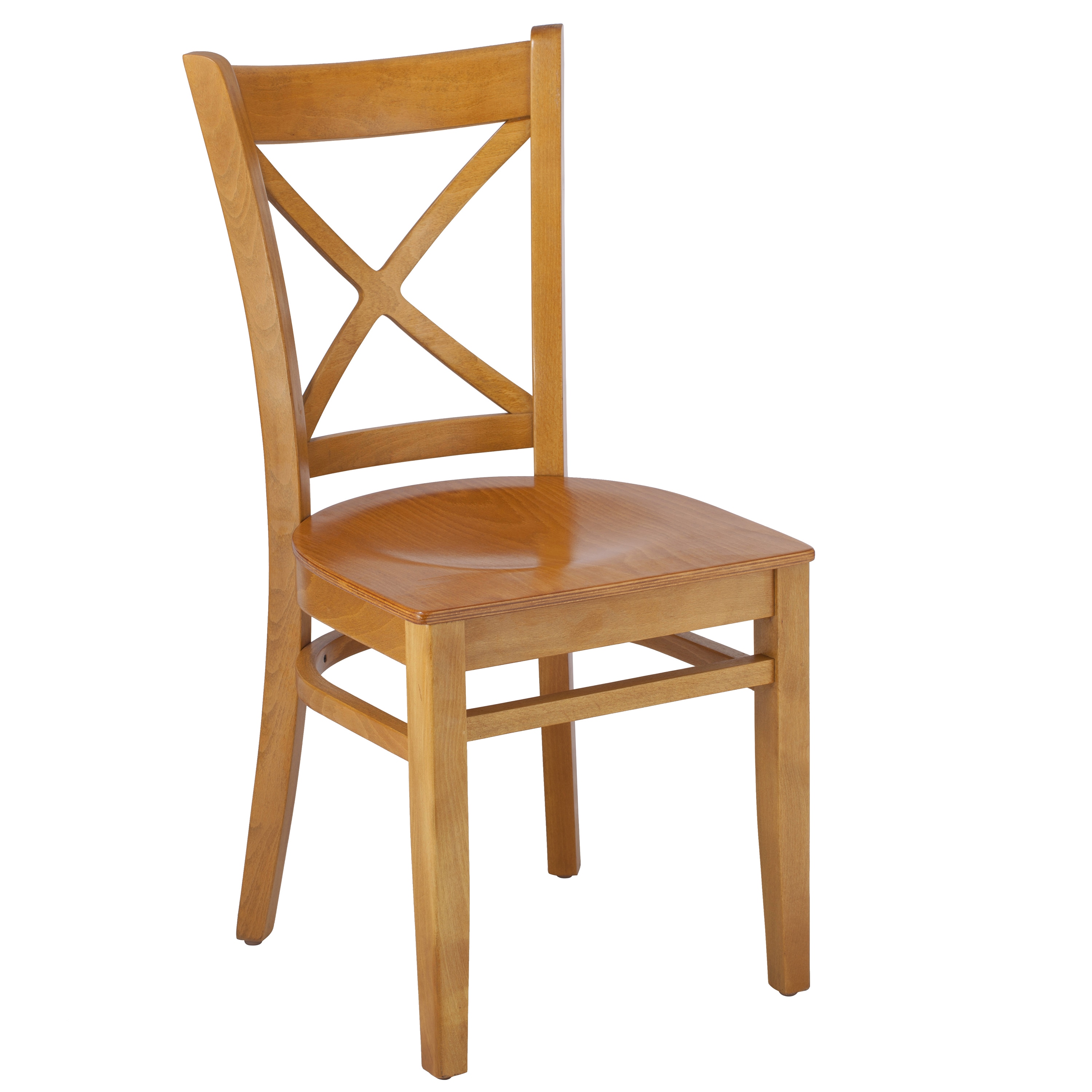 crossback solid wood dining chairs set of 2
