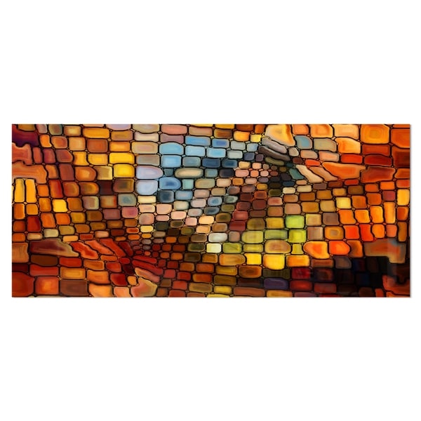 abstract stained glass design