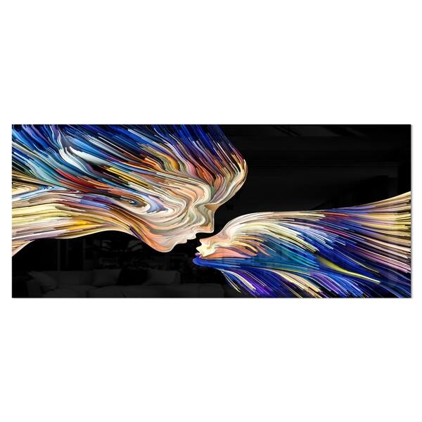 Shop Designart Metaphorical Mind Painting Sensual Metal Wall Art Overstock 11867067