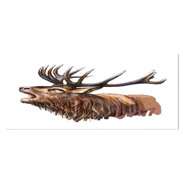 Designart undefinedDeer Head Illustration Artundefined Animal Metal Wall Art - Overstock - 11867143 Designart undefinedDeer Head Illustration Artundefined Animal Metal Wall Art - Overstock - 11867143