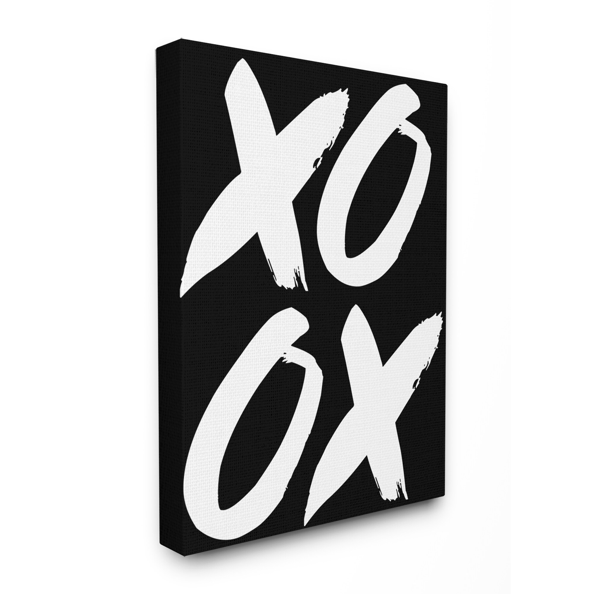 XOXO Black and White Stretched Canvas Wall Art Oversized | eBay