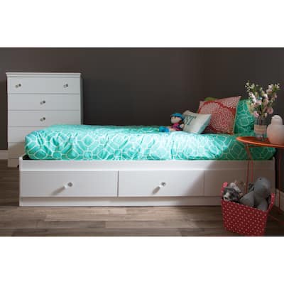 South Shore Cotton Turquoise 2-piece Twin-sized Duvet Cover