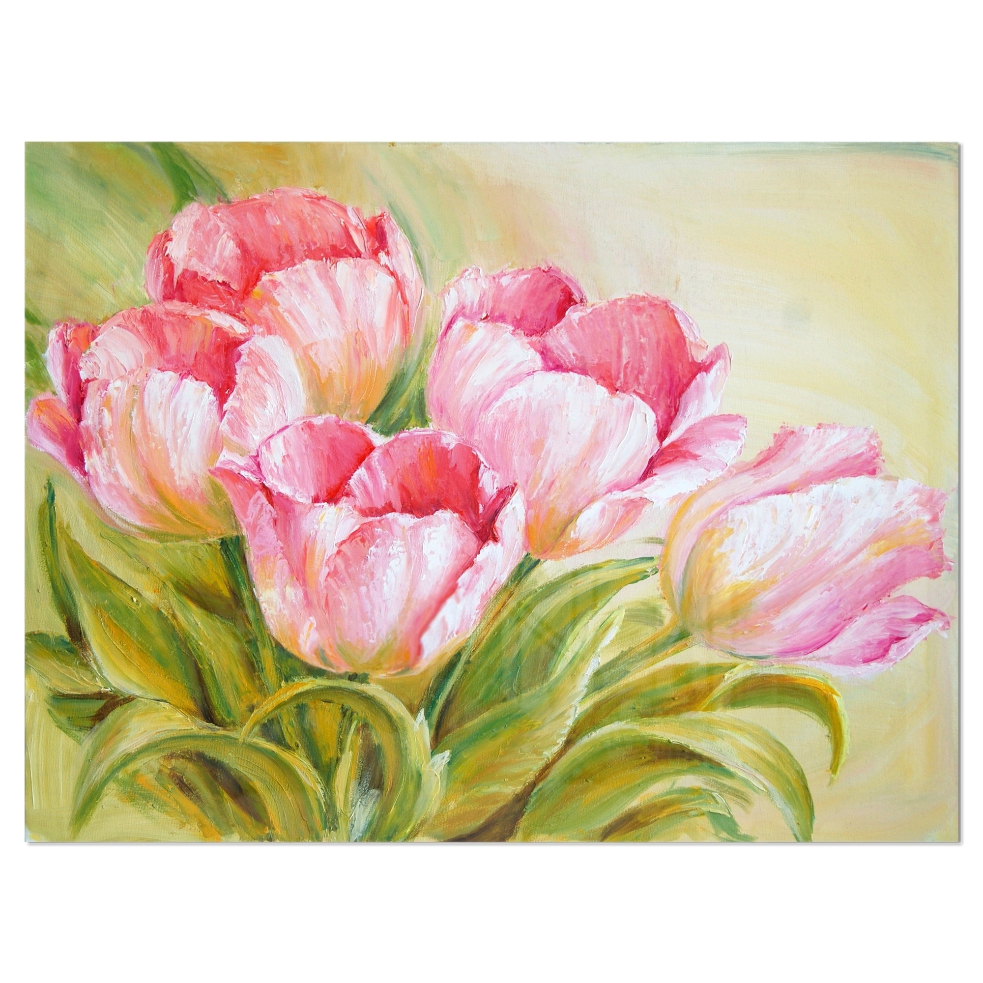 60 in Created On Lightweight Polyester Fabric x 50 in Designart TAP15059-60-50  Tulips and Daffodils in Soft Color and Blur Floral Blanket Décor Art for Home and Office Wall Tapestry Large 