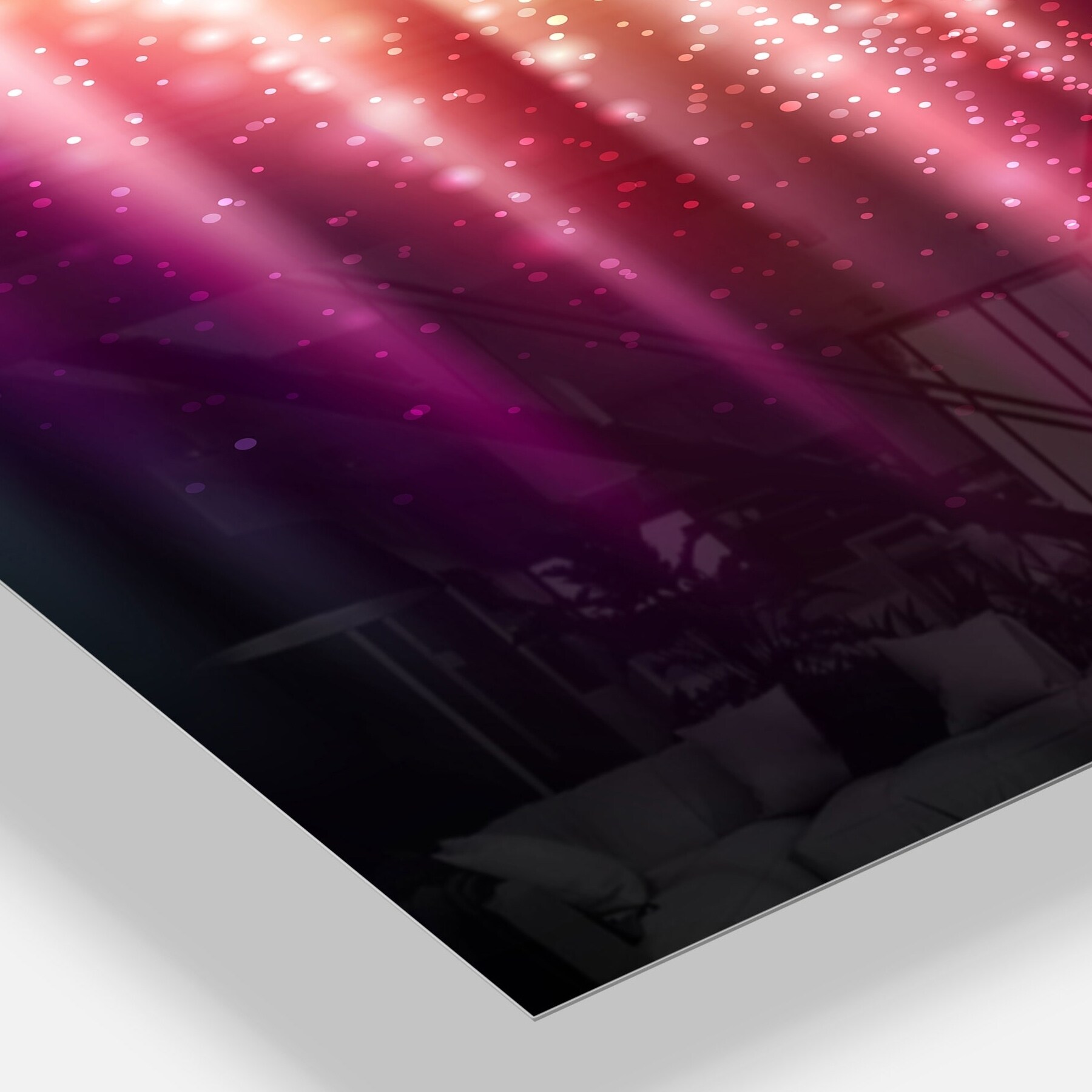 Designart 'Purple with Magic Light' Abstract Metal Wall Art Small | eBay