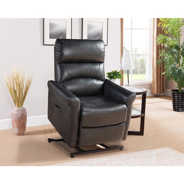 Colby Dark Charcoal Grey Reclining Power Lift Chair. Opens flyout.