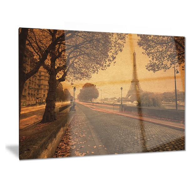 Shop Designart Vintage Style View Of Paris Landscape Photo