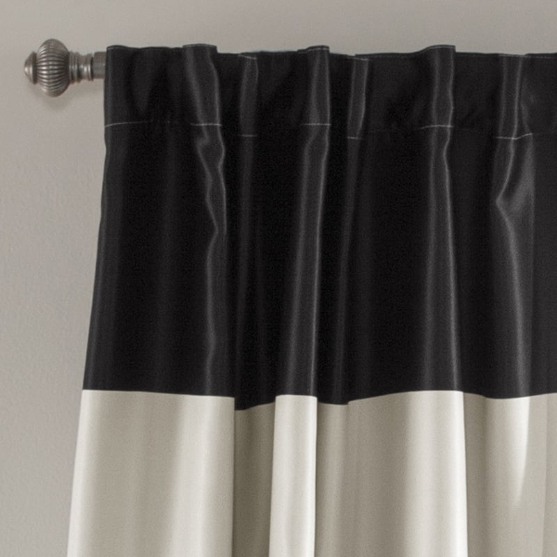 Lush Decor Montego Striped Curtain Panel Pair - 52"W x 84"L