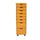 preview thumbnail 4 of 6, Adeptus Original Roll Cart, Solid Wood, 6 Plus 2 Drawer Narrow Roll Cart, Med Pine
