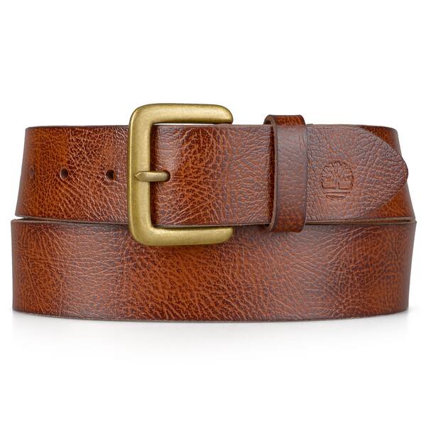 Shop Timberland Men's Genuine Leather Classic Textured Belt - Free ...