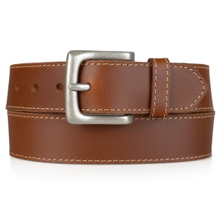 Tommy Hilfiger Men's Braid Detail Topstitched Genuine Leather Belt ...