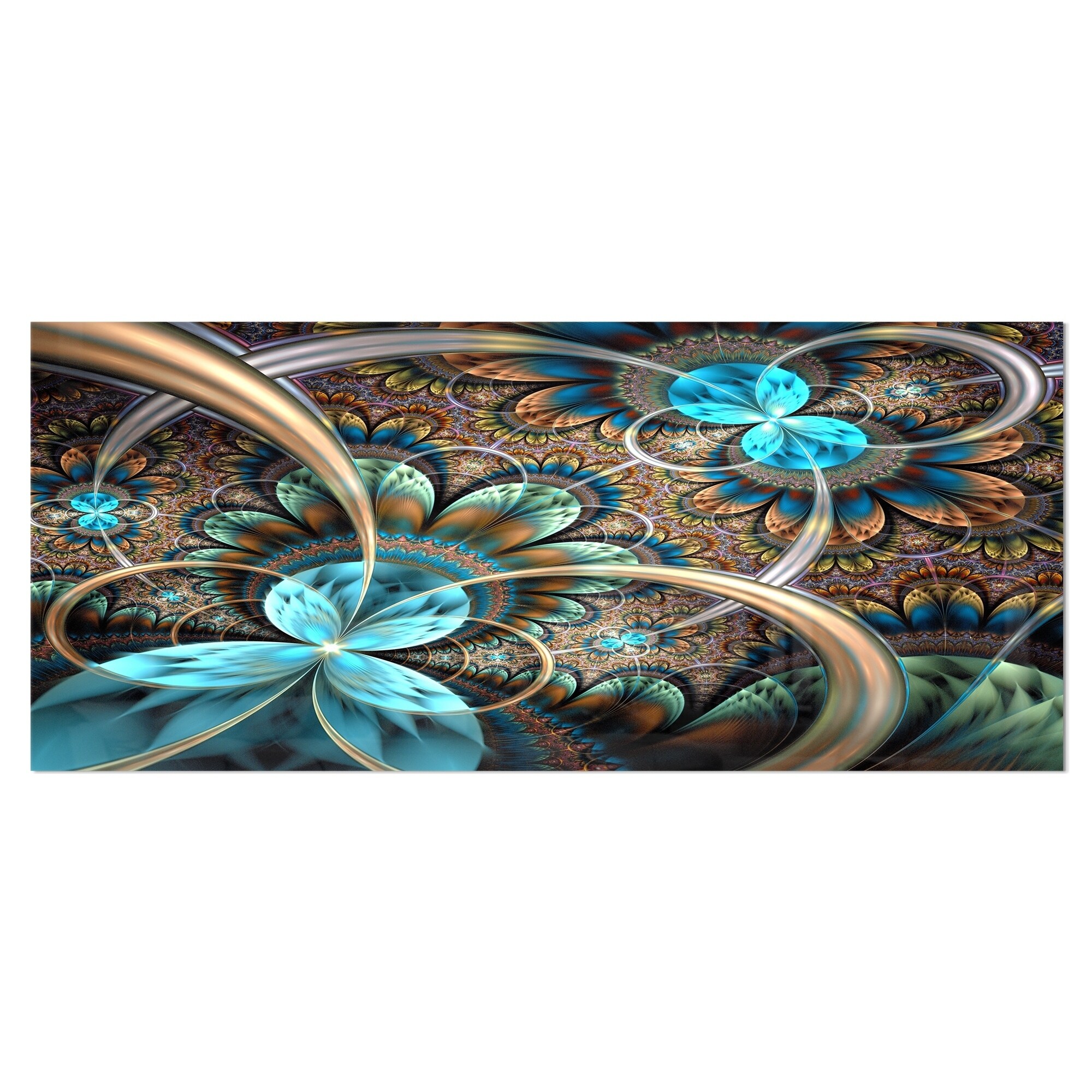 Designart Dark Green Purple Digital Fractal Flower Floral Metal Wall Art Disc of 23 23 H x 23 W x 1 D 1P Designart Dark Green Purple Digital Fractal Flower Floral Metal Wall Art Disc of 23 23 H x 23 W x 1 D 1P