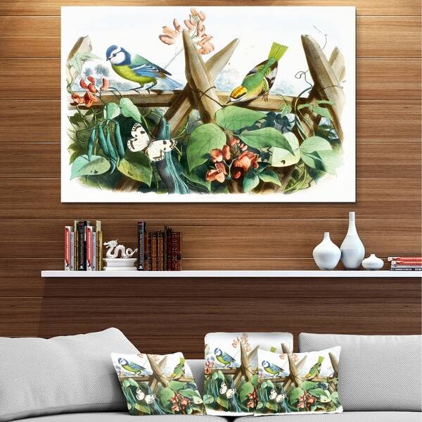 Shop Designart Colorful Birds Sitting On Branches Animal Metal Wall Art On Sale Overstock 11870211