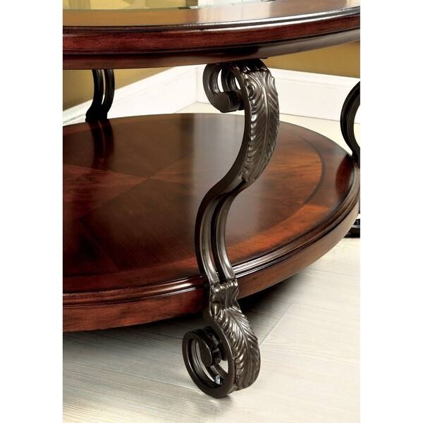 Furniture Of America Raiz Traditional Cherry Oval Furniture Of America Raiz Traditional Cherry Oval