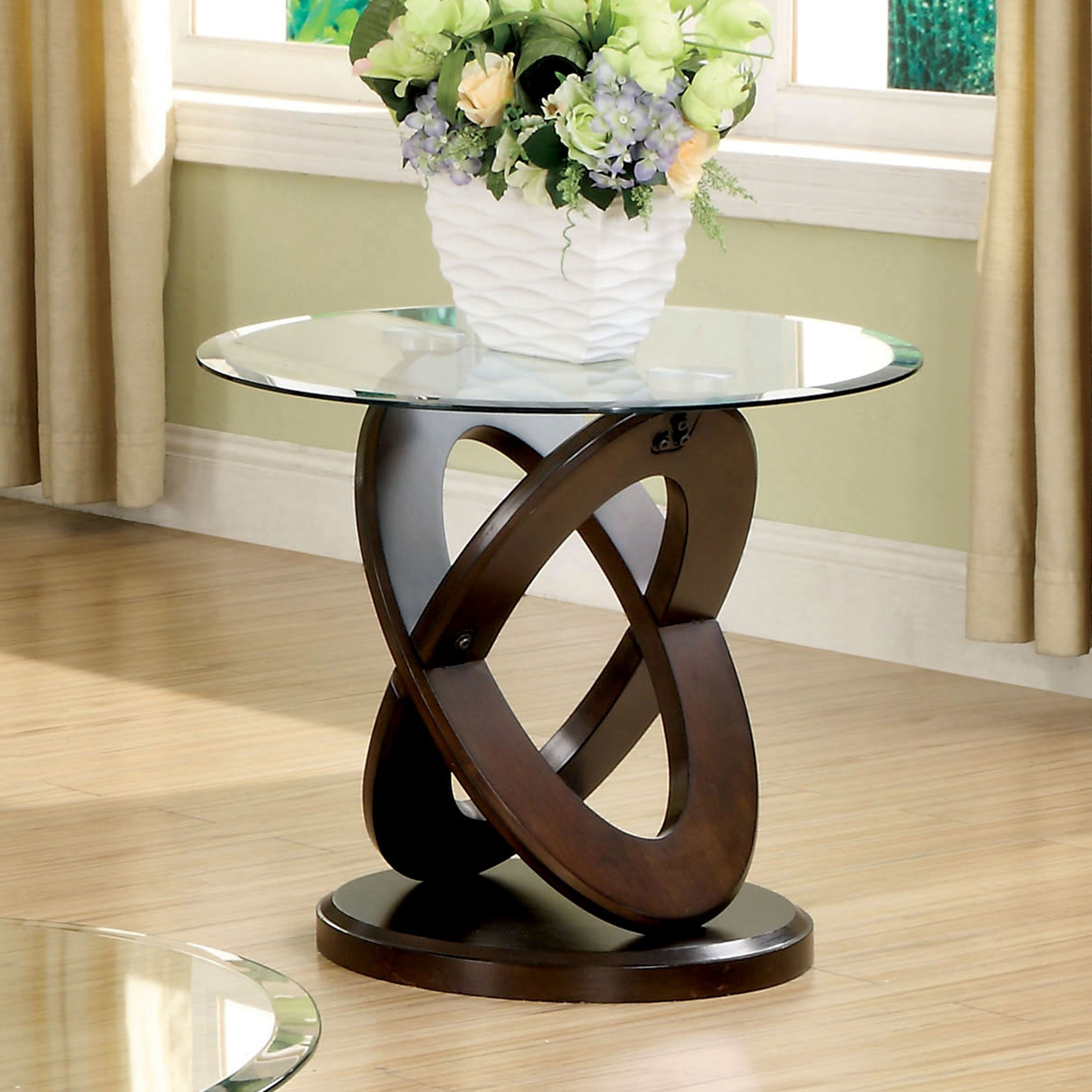 round living room end table