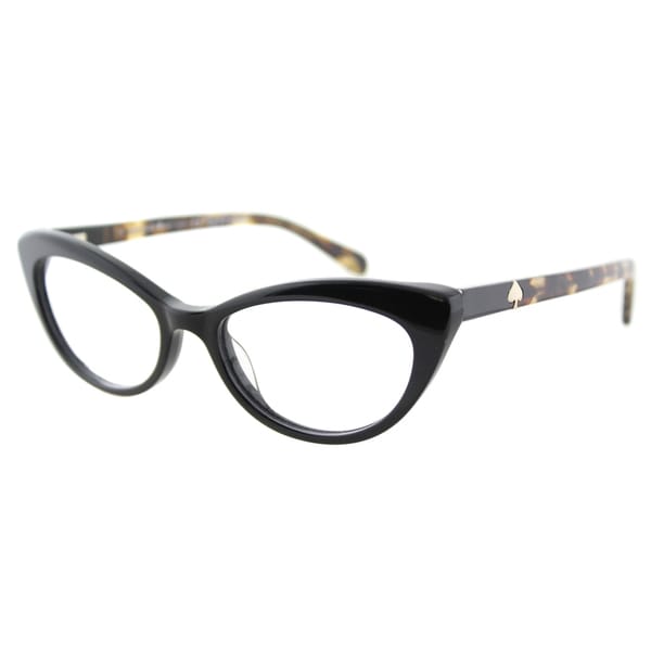 Shop Kate Spade Ks 807 Analena Black Plastic 52 Millimeter Cat Eye Eyeglasses Free Shipping 9925