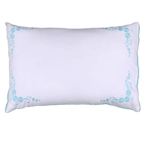 Shop 100 Percent Cotton Floral Embroidered Decorative Pillow Shams